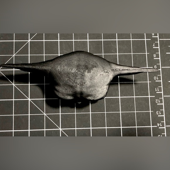 Black 3D Printed Grogu Baby Yoda Statue Unpainted The Mandalorian - Picture 11 of 16